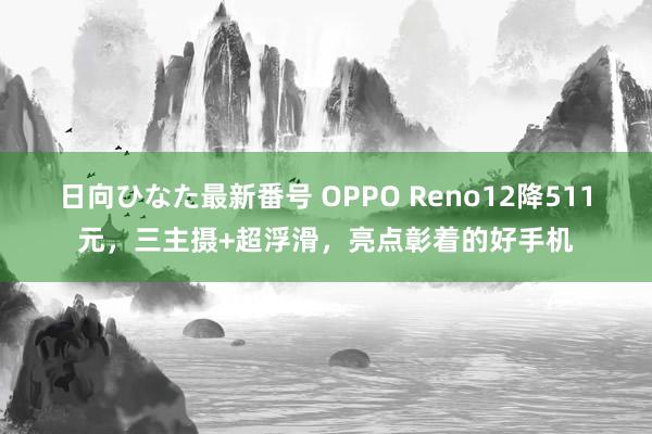 日向ひなた最新番号 OPPO Reno12降511元，三主摄+超浮滑，亮点彰着的好手机