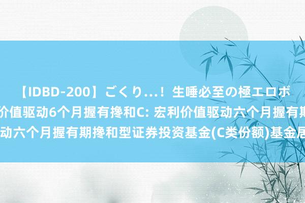 【IDBD-200】ごくり…！生唾必至の極エロボディセレクション 宏利价值驱动6个月握有搀和C: 宏利价值驱动六个月握有期搀和型证券投资基金(C类份额)基金居品府上提要