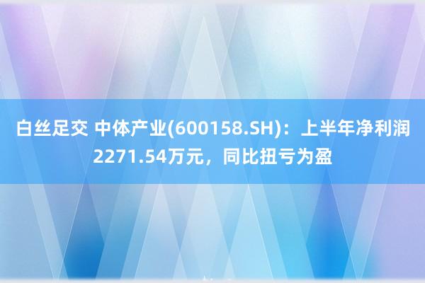 白丝足交 中体产业(600158.SH)：上半年净利润2271.54万元，同比扭亏为盈