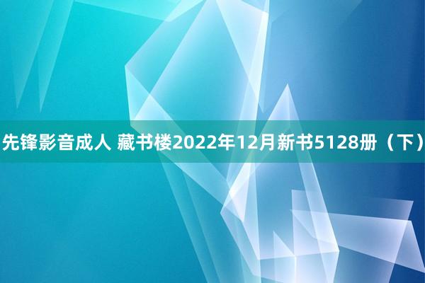 先锋影音成人 藏书楼2022年12月新书5128册（下）